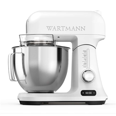 Powerful 1000W Wartmann Kitchen Mixer 4.5 Litre Complete Set White